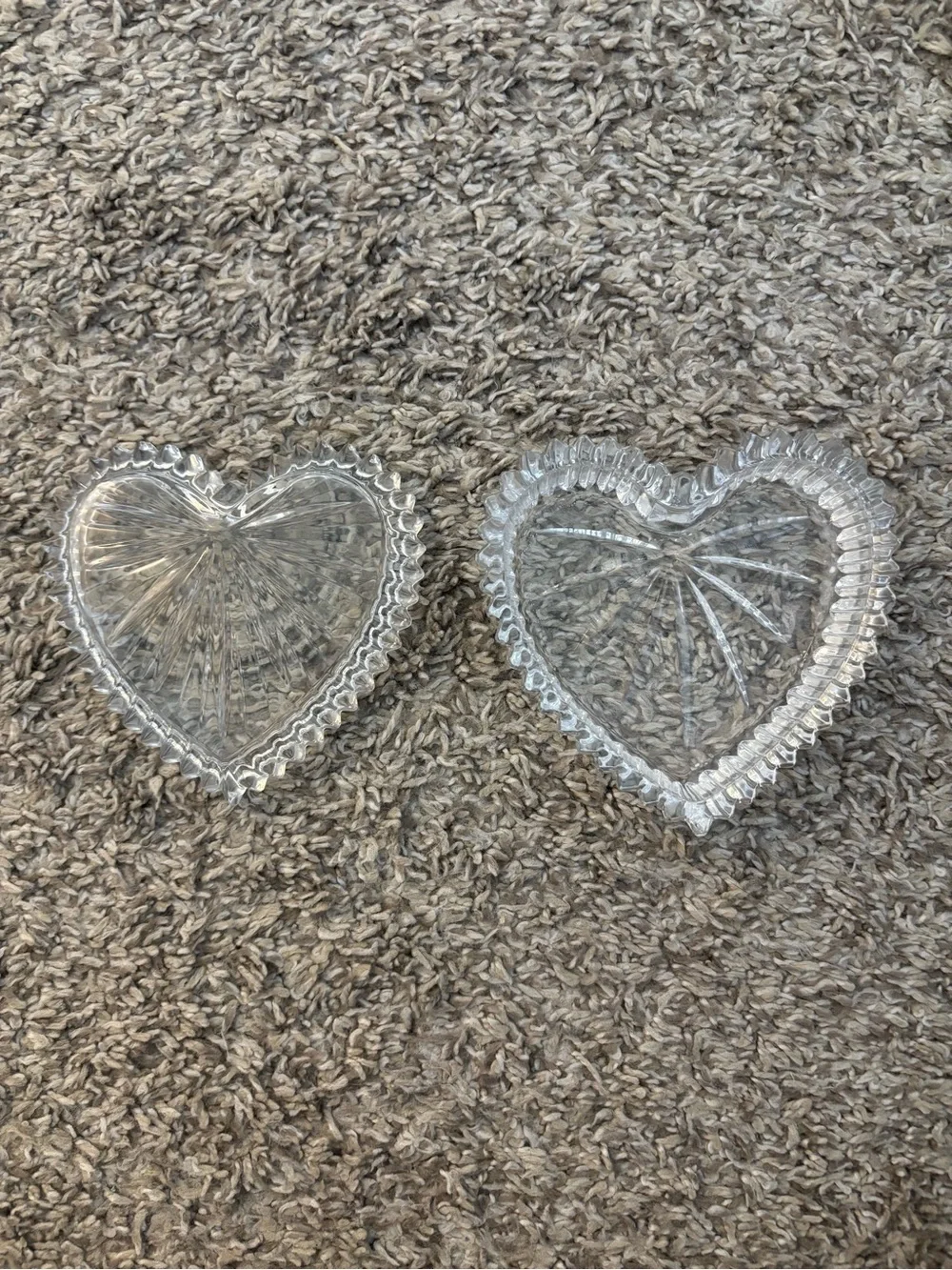 Gorham Crystal Heart Shaped Box